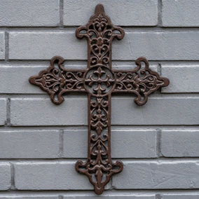 Woodside Cast Iron Cross Wall Decoration
