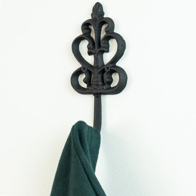 Woodside Cast Iron Decorative Wall Hook - 3 PACK - 5