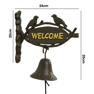 Woodside Cast Iron Door Bell - Design A