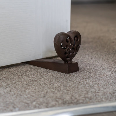 Woodside Cast Iron Heart Door Stopper