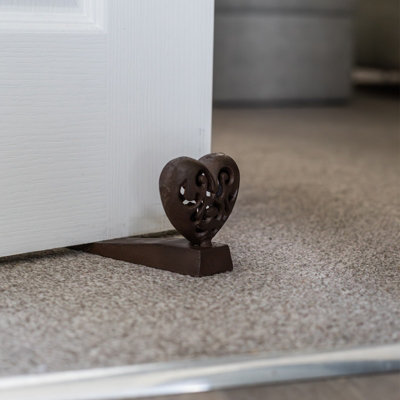 Woodside Cast Iron Heart Door Stopper - 3