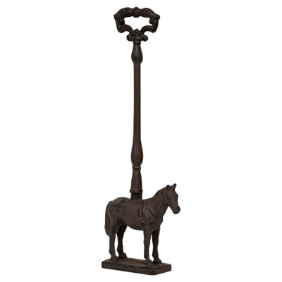 Woodside Cast Iron Horse Door Stopper with Handle