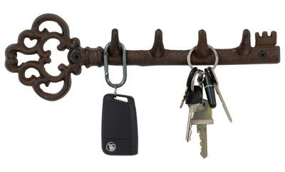 Cast iron key wall hook discount