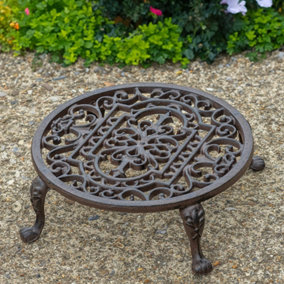 Woodside Cast Iron Potted Plant Stand