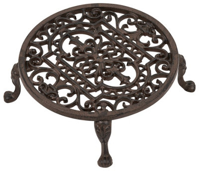 Woodside Cast Iron Potted Plant Stand