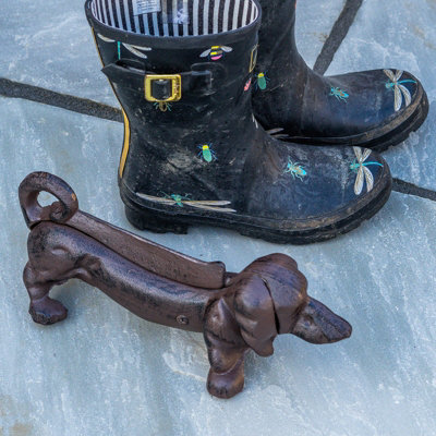 Woodside Cast Iron Sausage Dog Boot Scraper - 7