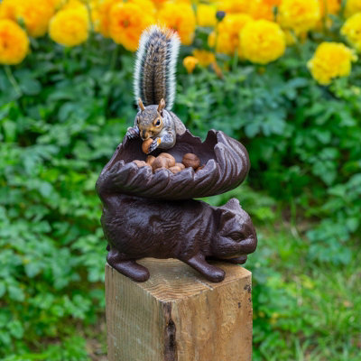 Woodside Cast Iron Squirrel/Bird Feeder - 4