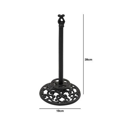 Woodside Cast Iron Toilet Roll Holder - 5