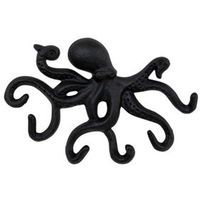 Woodside Cast Iron Wall Mounted Octopus Hooks