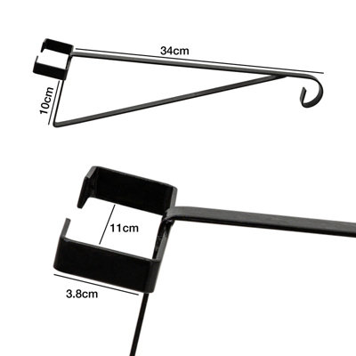 Woodside Concrete Fence Post Hanging Basket Bracket 4 Pack - 4
