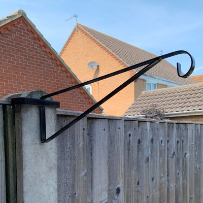 Woodside Concrete Fence Post Hanging Basket Bracket 4 Pack - 6