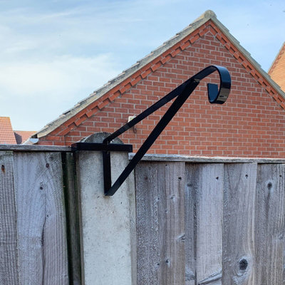 Woodside Concrete Fence Post Hanging Basket Bracket 4 Pack - 7