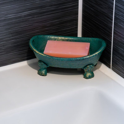 Woodside Elegant Tub Shaped Drainable Soap Holder - 6