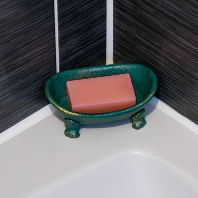Woodside Elegant Tub Shaped Drainable Soap Holder - 7