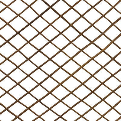 Woodside Expanding 180 x 60cm Willow Fan Wall Trellis - 2 Pack - 3