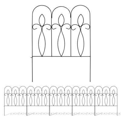 Woodside Felbrigg Garden Metal Border Edging 5 PACK