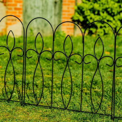 Woodside Felbrigg Garden Metal Border Edging 5 PACK