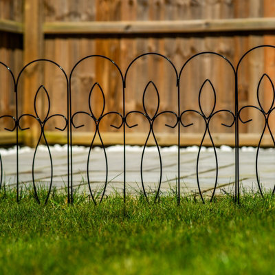 Woodside Felbrigg Garden Metal Border Edging 5 PACK - 7