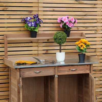 Woodside Fritton Wooden Potting Station - 3