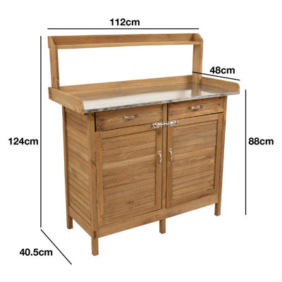 Woodside Fritton Wooden Potting Station - 5