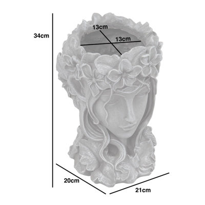 Woodside Garden Goddess Head Planter