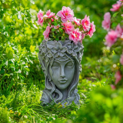 Woodside Garden Goddess Head Planter
