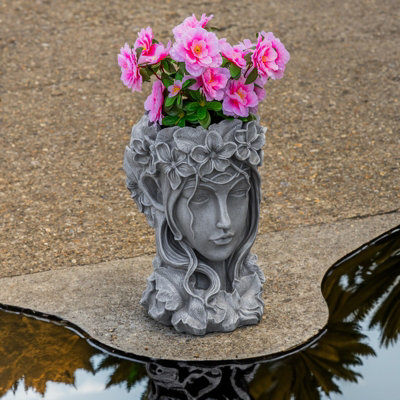 Woodside Garden Goddess Head Planter