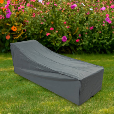 Woodside Garden Sun Lounger Cover GREY - 5