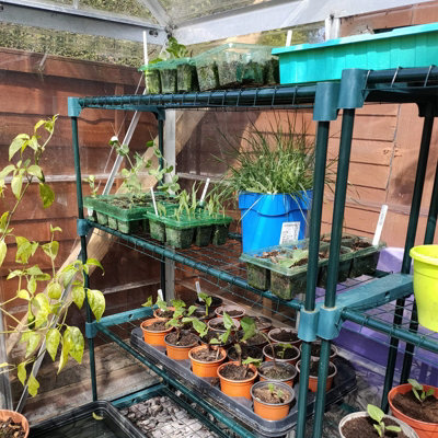 Woodside Greenhouse Shelving 2 Pack - 4