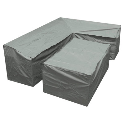 Woodside Grey L Shape Dining Set Cover - Large Left Side Long