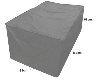Woodside Grey L Shape Dining Set Cover - Medium Left Side Long - 3