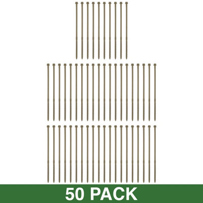 Woodside Hex Head Timber Screws 50 Pack 200mm Diy At Bandq 8666