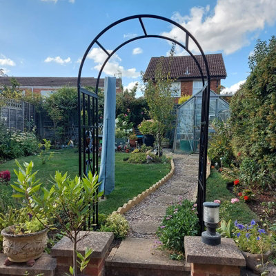 Woodside Ingworth Decorative Metal Garden Rose Arch - 4