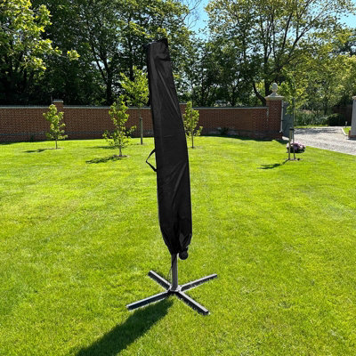 Woodside Jumbo Parasol Cover BLACK
