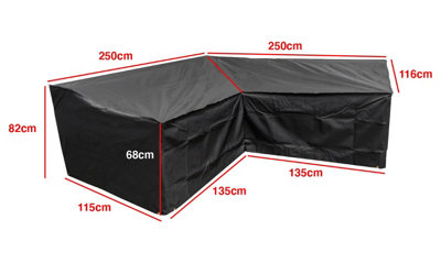 Woodside L Shape Sofa Cover - Medium