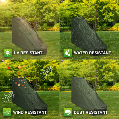 Woodside Large Protective Lawn Mower Cover GREEN - 5