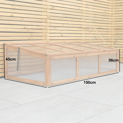 Woodside Large Wooden Cold Frame/Growhouse - 7