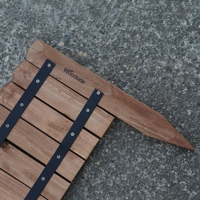 Woodside Log Roll Wooden Border Fence - 203cm x 20cm
