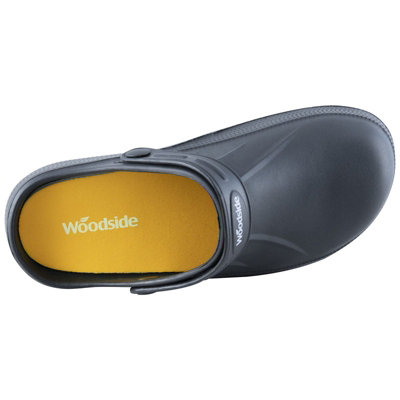 Woodside Mens/Womens Slip On Garden Clog Mule Work Shoes BLACK SIZE 4