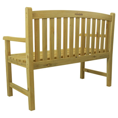 Woodside Narford Wooden 4ft 2 Seater Bench