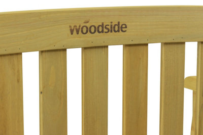 Woodside Narford Wooden 4ft 2 Seater Bench