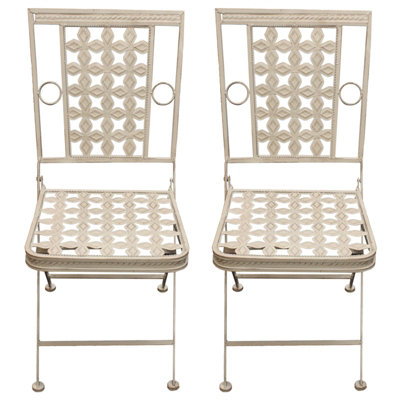 GoodHome Mataso Grey Metal Chair DIY at B Q