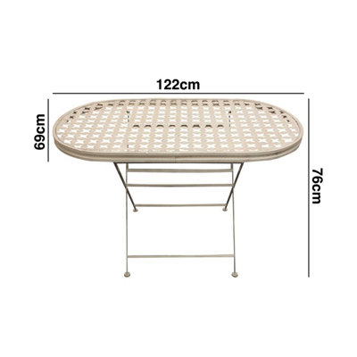 Woodside Ostend Oval Metal Table
