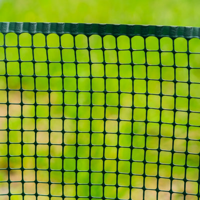 Woodside Plastic Mesh Garden Fencing - 1m x 10m GREEN - 6