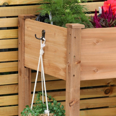 Woodside Raised Wooden Flower Bed
