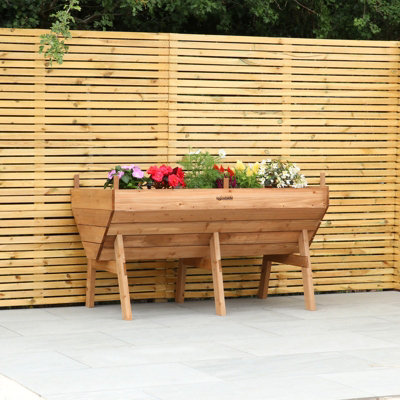 Woodside Raised Wooden Planter - LARGE
