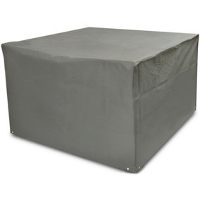 Woodside Rattan Cube Set Cover GREY 135x135x74cm
