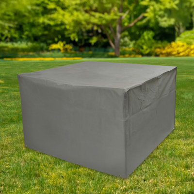 Woodside Rattan Cube Set Cover GREY 135x135x74cm