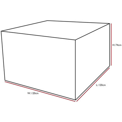 Woodside Rattan Cube Set Cover GREY - 3