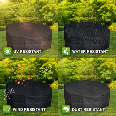Woodside Rattan Day Bed Cover BLACK - 5